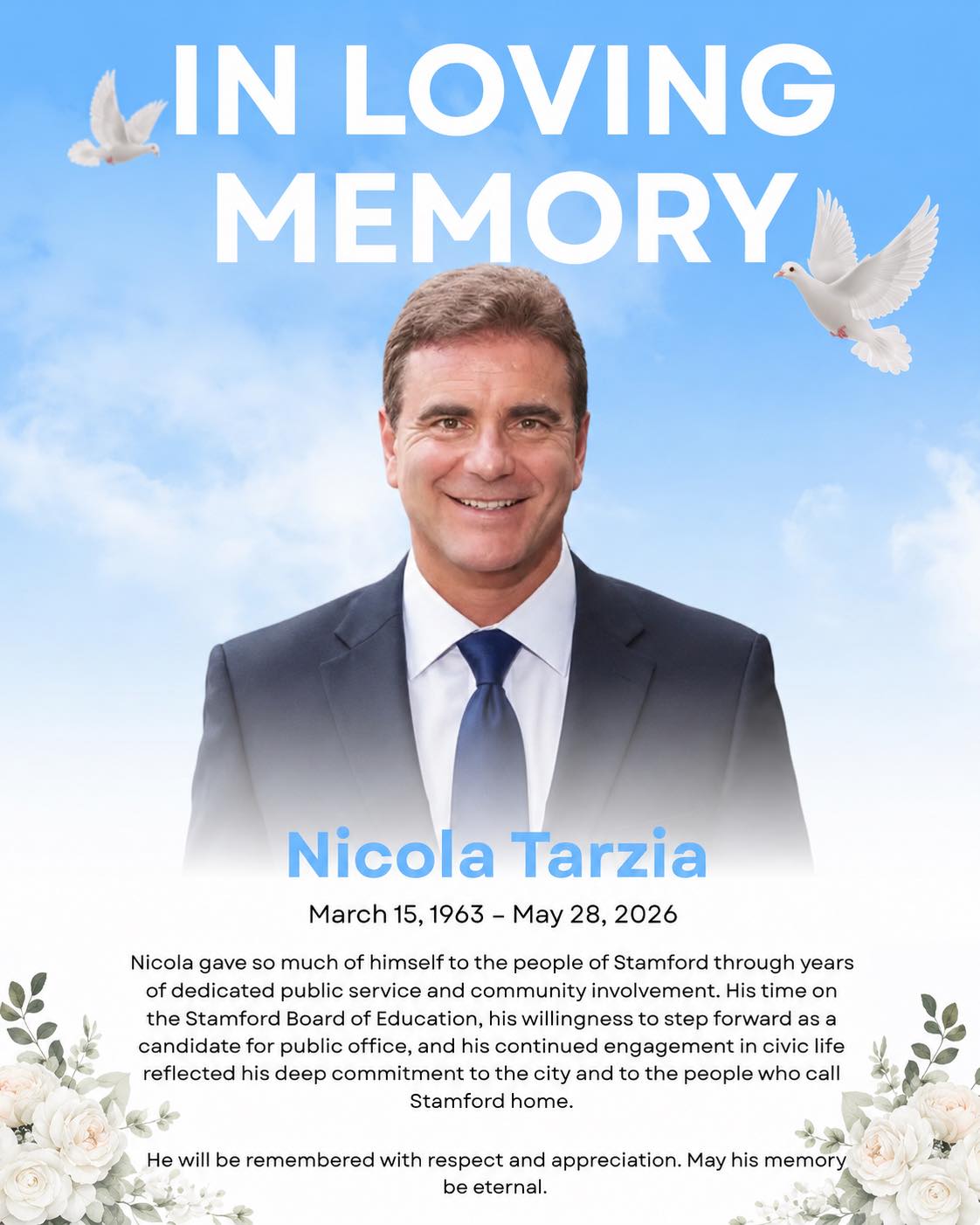 Nicola Tarzia Obituary Stamford, CT Death